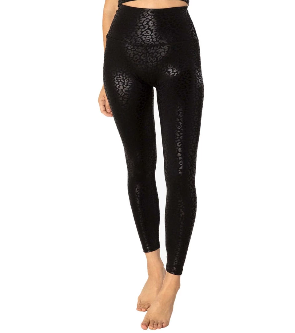CLOTHING Beyond Yoga Shiny Leopard High Waisted 7/8 Yoga Leggings Black/Shiny Black Leopard 3 CLOTHING Beyond Yoga Shiny Leopard High Waisted 7/8 Yoga Leggings Black/Shiny Black Leopard