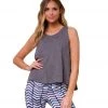 CLOTHING Onzie Vintage Yoga Tank Gray