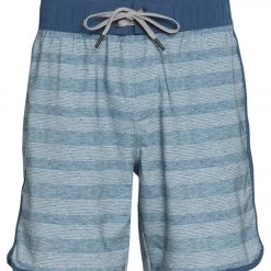PrAna Men's Ground Speed 7.5" Inseam Yoga Shorts Storm Cloud Rower