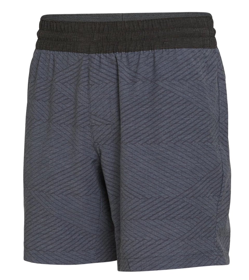 PrAna Men's The Slope 7" Inseam Yoga Shorts Charcoal Weaver 4 PrAna Men's The Slope 7" Inseam Yoga Shorts Charcoal Weaver