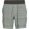 PrAna Men's The Slope 7" Inseam Yoga Shorts Rye Green Soundwave