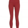 PrAna Transform High Waisted 7/8 Yoga Leggings Spiced Wine