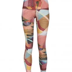 PrAna Kimble Printed 7/8 Yoga Leggings Wine Mixer CLOTHING