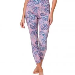 NEW ARRIVALS Onzie High Waisted Basic 7/8 Yoga Leggings Tropical Paisley
