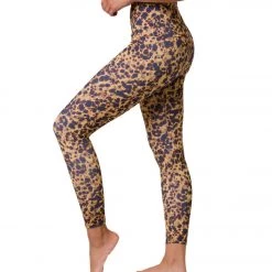 NEW ARRIVALS Onzie High Waisted Basic 7/8 Yoga Leggings Tortoise Shell