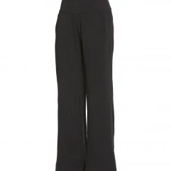 PrAna Sunrise Wideleg Pants Solid Black
