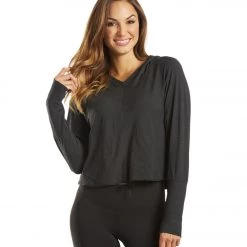 CLOTHING PrAna Inigma After Yoga Hoodie Solid Black