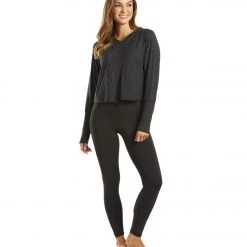 CLOTHING PrAna Inigma After Yoga Hoodie Solid Black