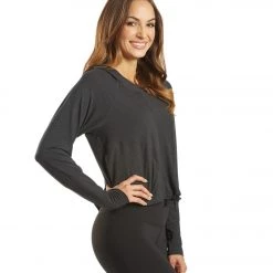 CLOTHING PrAna Inigma After Yoga Hoodie Solid Black