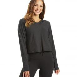 CLOTHING PrAna Inigma After Yoga Hoodie Solid Black