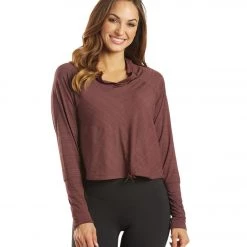 PrAna Inigma After Yoga Hoodie Raisin CLOTHING