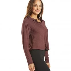 PrAna Inigma After Yoga Hoodie Raisin CLOTHING