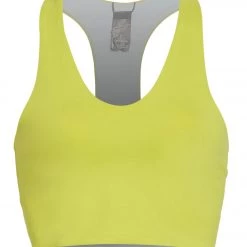 PrAna Momento Yoga Crop Top Chartreuse