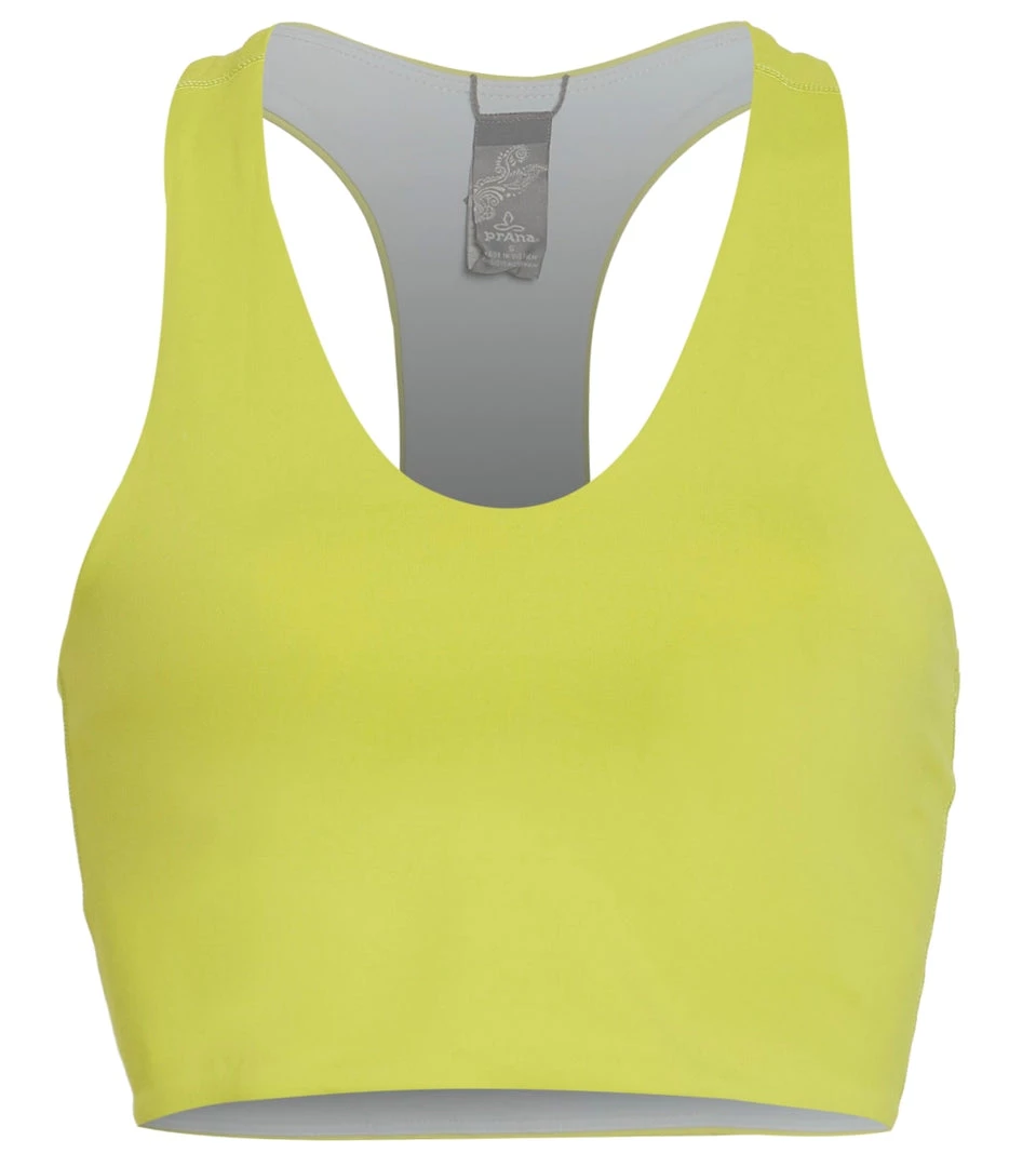 PrAna Momento Yoga Crop Top Chartreuse 3 PrAna Momento Yoga Crop Top Chartreuse