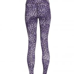 Spiritual Gangster Essential High Waisted Yoga Leggings Lavender Cheetah Print
