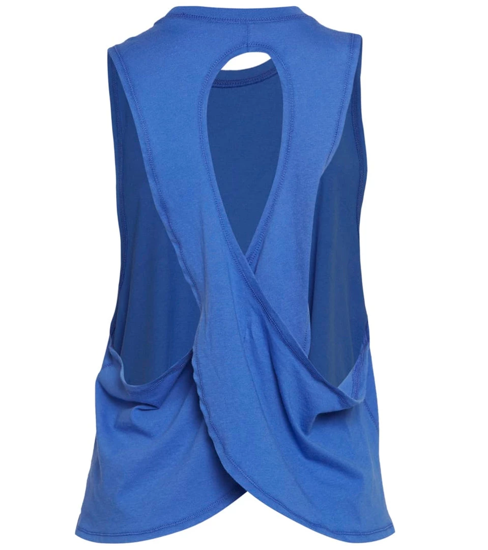 Spiritual Gangster Namaste Surplice Back Swing Yoga Tank Bluebell 4 Spiritual Gangster Namaste Surplice Back Swing Yoga Tank Bluebell