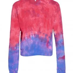 Spiritual Gangster Supernova Long Sleeve Pullover Watermelon Purple Tie Dye CLOTHING