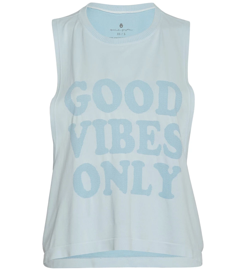 Spiritual Gangster Good Vibes Active Flow Yoga Top Sky CLOTHING 6 Spiritual Gangster Good Vibes Active Flow Yoga Top Sky CLOTHING
