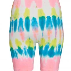 Spiritual Gangster Biker Yoga Shorts Highlighter Tie Dye CLOTHING