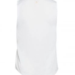 Spiritual Gangster Stripe Active Muscle Yoga Tank White