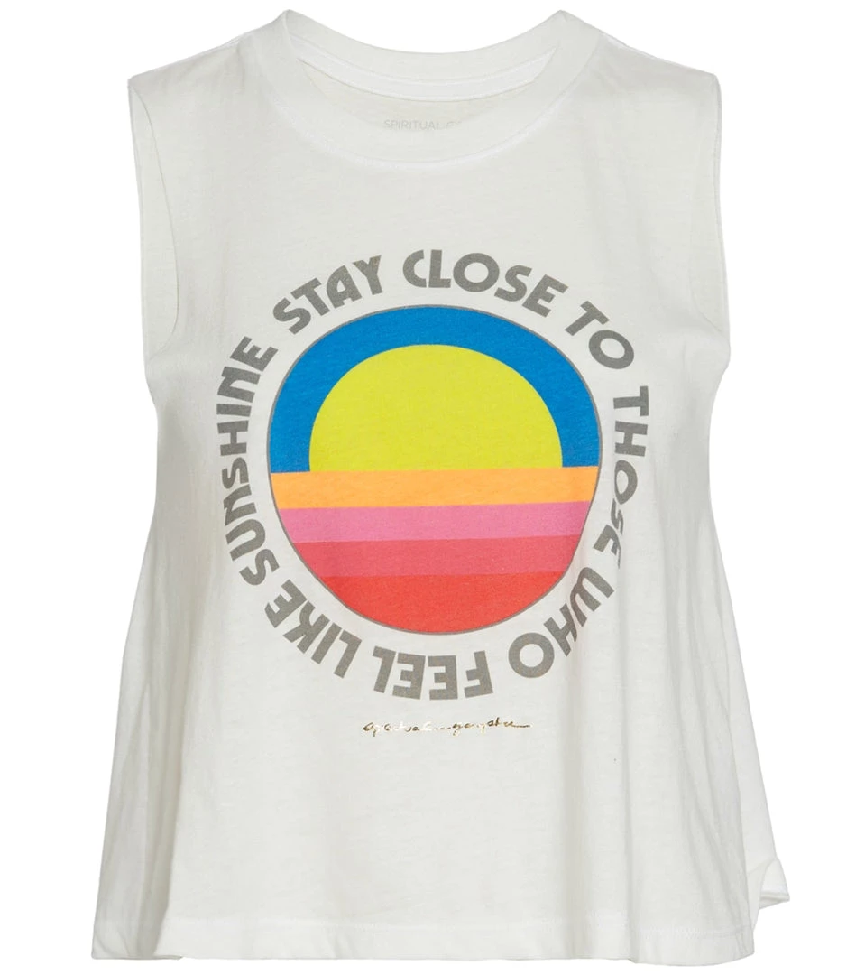CLOTHING Spiritual Gangster Sunshine Crop Yoga Tank 3 CLOTHING Spiritual Gangster Sunshine Crop Yoga Tank