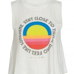 Spiritual Gangster Sunshine Crop Yoga Tank Stone CLOTHING 9 Spiritual Gangster Sunshine Crop Yoga Tank Stone CLOTHING