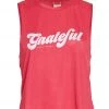 Spiritual Gangster Grateful Active Crop Yoga Tank Acai