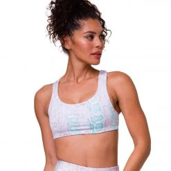 Onzie Graphic Mudra Yoga Sports Bra Opal Viper