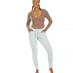 Free People Movement Sunny Skinny Sweat Pants Light Blue 12 Free People Movement Sunny Skinny Sweat Pants Light Blue