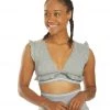 Free People Sanctuary Yoga Sports Bra Grey Combo CLOTHING