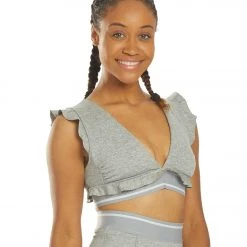 Free People Sanctuary Yoga Sports Bra Grey Combo CLOTHING