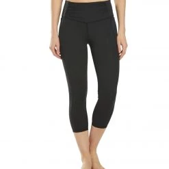 Free People Breathe Easy Yoga Capris Black