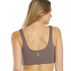 Free People Breathe Easy Yoga Sports Bra Dark Purple CLOTHING