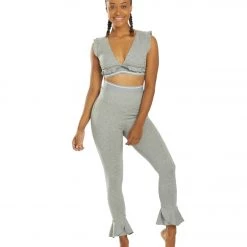 Free People Sanctuary Yoga Leggings Grey Combo