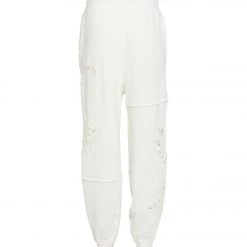 Free People Sun And Done Joggers Ivory Yoga Joggers & Sweatpants