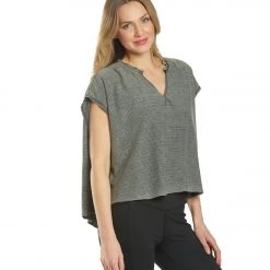 CLOTHING Free People Break Up Graphic Yoga Tee Dark Grey