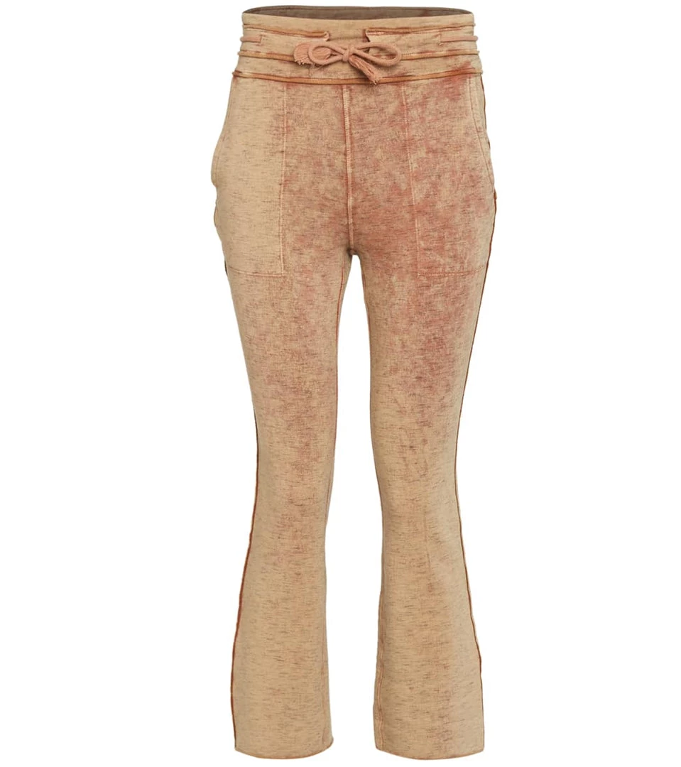Free People Solid Wild Side Flare Leg Sweatpants Terracotta 8 Free People Solid Wild Side Flare Leg Sweatpants Terracotta