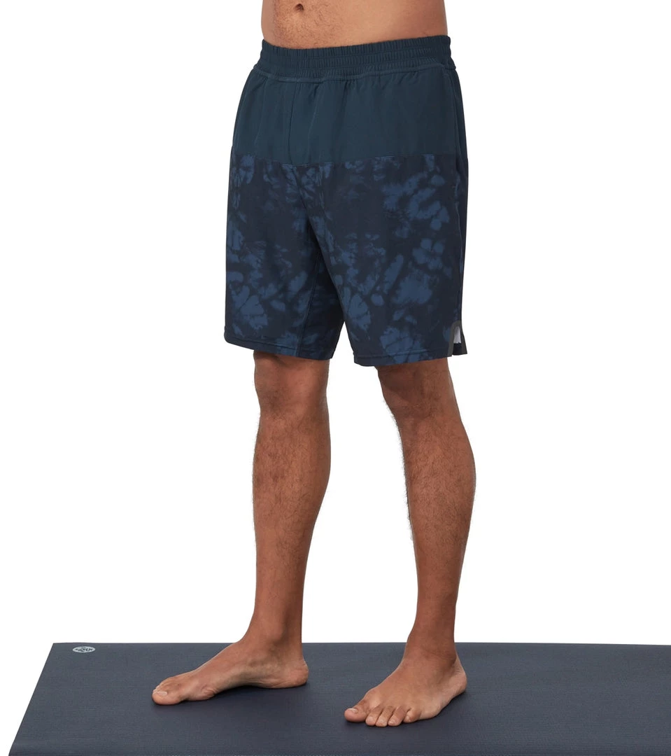 Manduka Men's Pro Classic Rise Shorts DARK SAPPHIRE COMBO 8 Manduka Men's Pro Classic Rise Shorts DARK SAPPHIRE COMBO