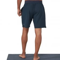 Manduka Men's Performance Classic Rise Shorts Dark Sapphire CLOTHING
