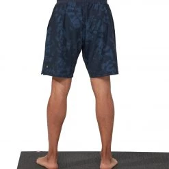 CLOTHING Manduka Men's Performance Classic Rise Shorts Navy Tie Dye