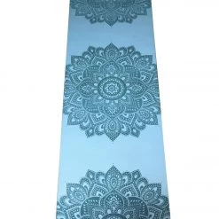 YOGA MATS & PROPS Yoga Design Lab Mandala Infinity Mat 70" 5mm Aqua