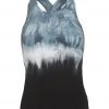 CLOTHING Hard Tail Printed Open Back Support Tank Top