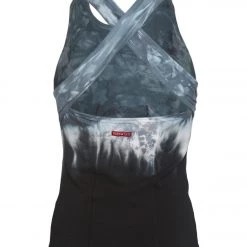 Hard Tail Printed Open Back Support Tank Top Navy/White Rainbow Horizon 9 Hard Tail Printed Open Back Support Tank Top Navy/White Rainbow Horizon