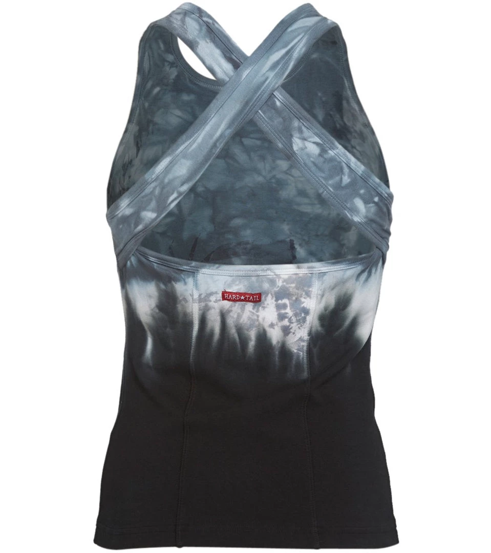 Hard Tail Printed Open Back Support Tank Top Navy/White Rainbow Horizon 5 Hard Tail Printed Open Back Support Tank Top Navy/White Rainbow Horizon