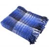 Hugger Mugger Recycled Plaid Blanket Blue