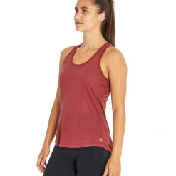 CLOTHING Balance Collection Criss Cross Racerback Yoga Tank Oxblood Red