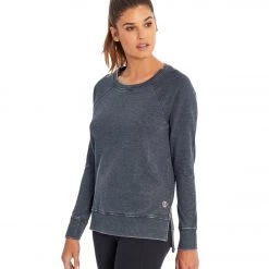 CLOTHING Balance Collection Lucy After Yoga Pullover Charcoal / Black