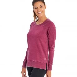 Balance Collection Lucy After Yoga Pullover Wild Berry CLOTHING