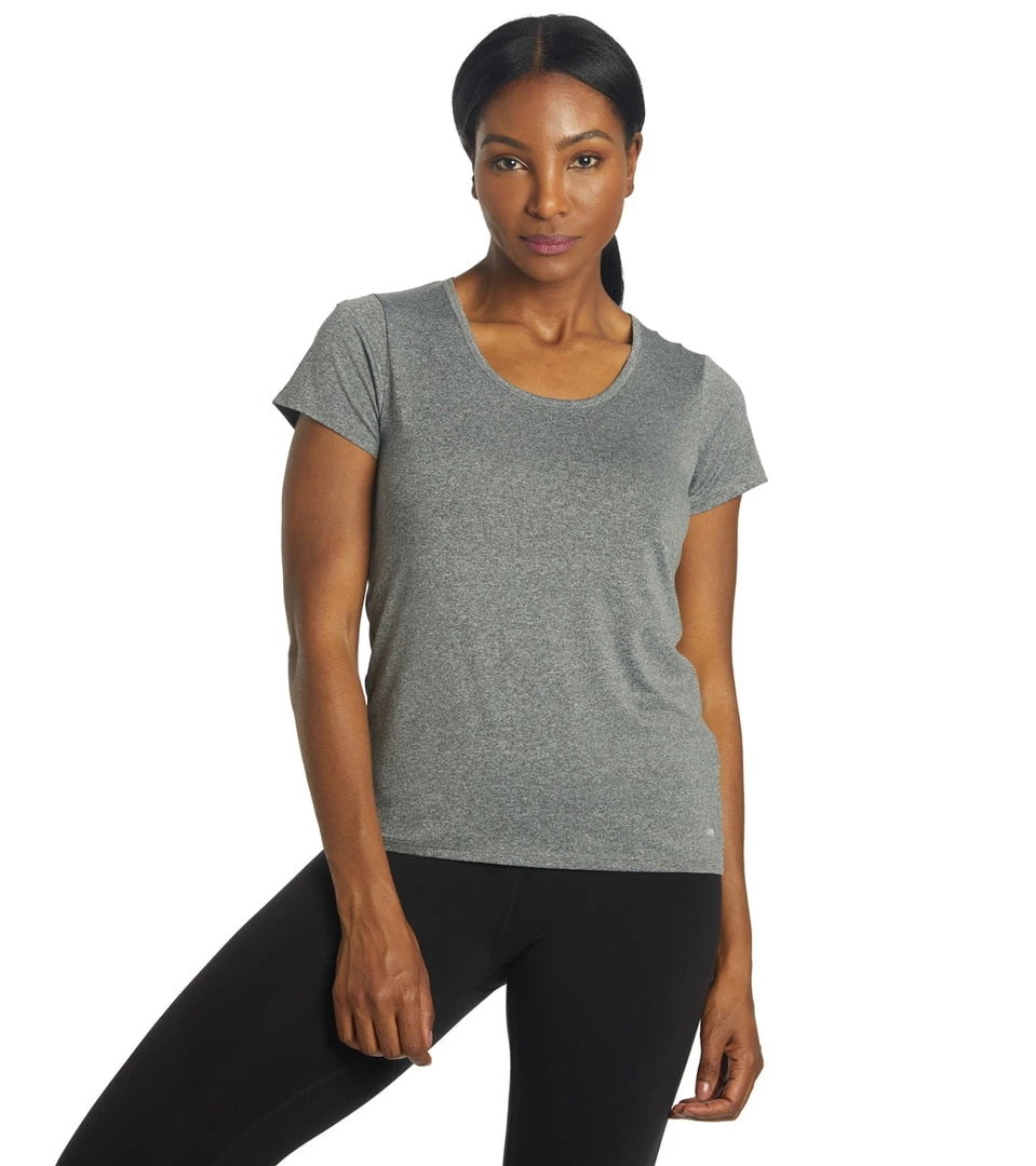 Marika Valery Yoga Tee Heather Black 3 Marika Valery Yoga Tee Heather Black