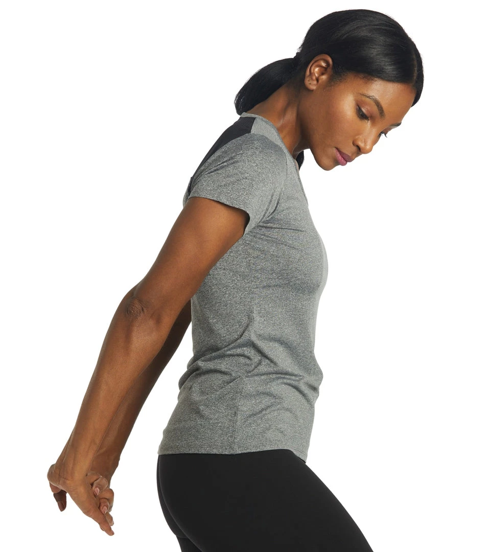 Marika Valery Yoga Tee Heather Black 4 Marika Valery Yoga Tee Heather Black